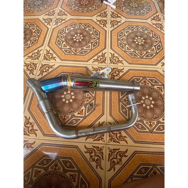 Knalpot Motor Blue Daeng 4 Buat Motor Mio Vario Beat Scopy Lexi Dll
