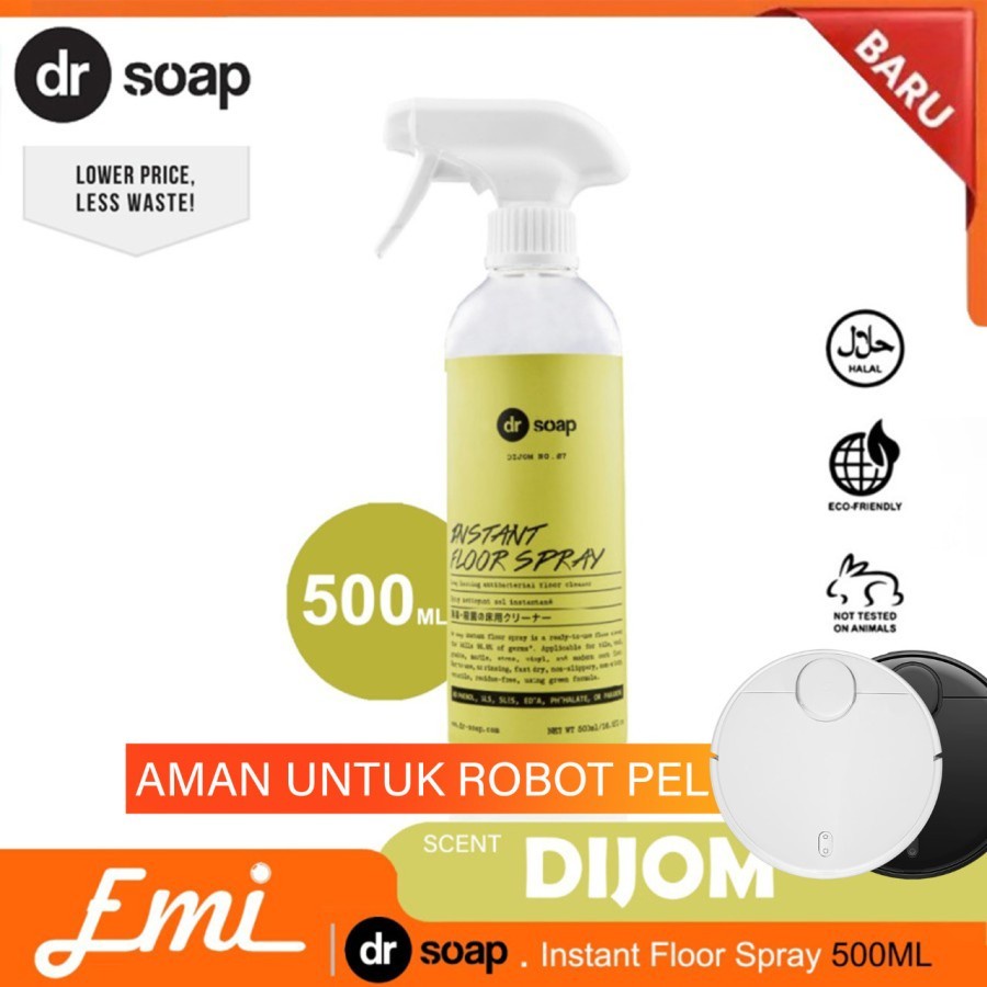 dr soap Instant Floor Spray Sabun untuk Robot Vacuum Cleaner 500ml