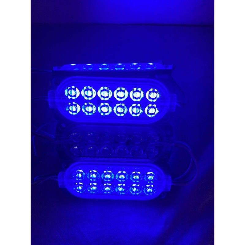 LAMPU LED MODUL 12 LED LAMPU KOLONG/BAK 12LED FLASH 2WARNA 12V/24V MOTOR MOBIL BIS TRUK DLL