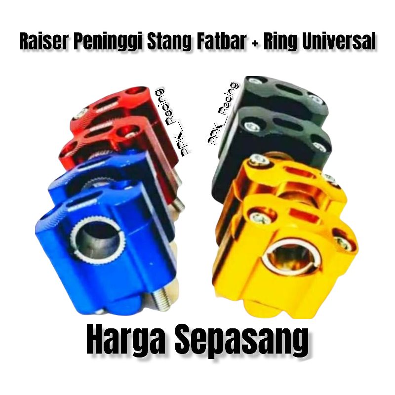 Raiser Stang Peninggi Stang Fatbar CNC Plus Ring Universal