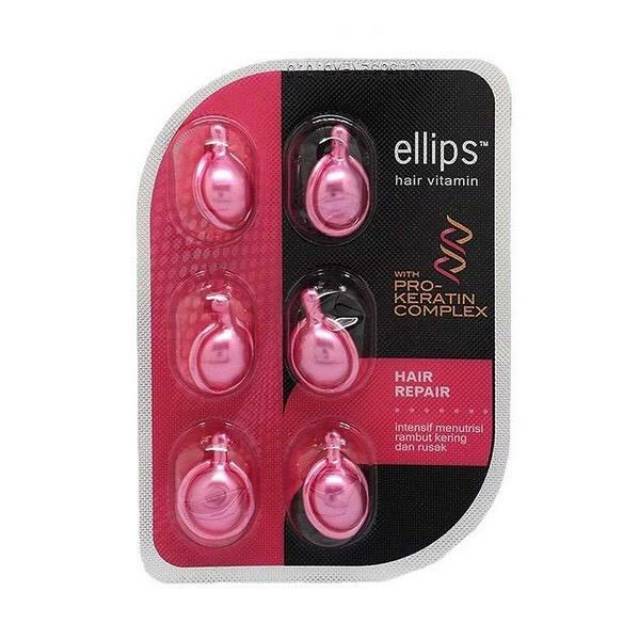 ELLIPS HAIR VITAMIN SACHET ISI 6 PCS ~ VITAMIN ELLIPS