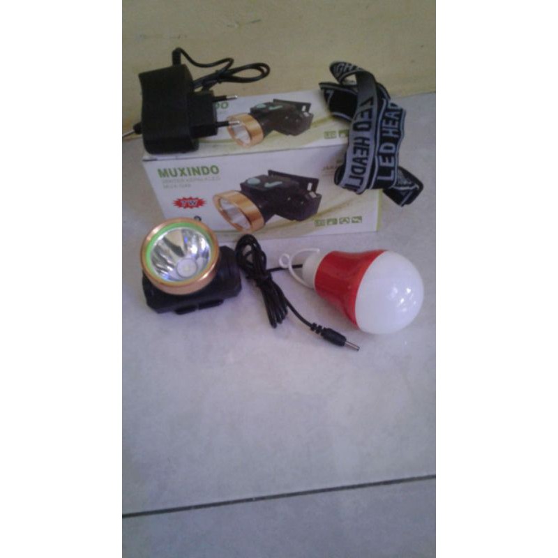 SENTER KEPALA MUXINDO BONUS LAMPU