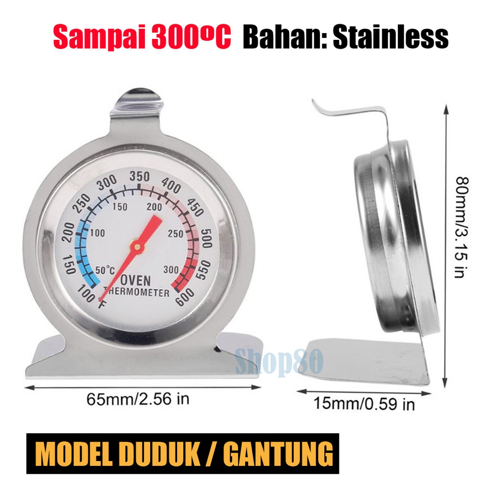 Termometer Oven Stainless Thermometer Makanan Minuman Masak Dapur Kitchen Food BBQ Probe Stik Tusuk