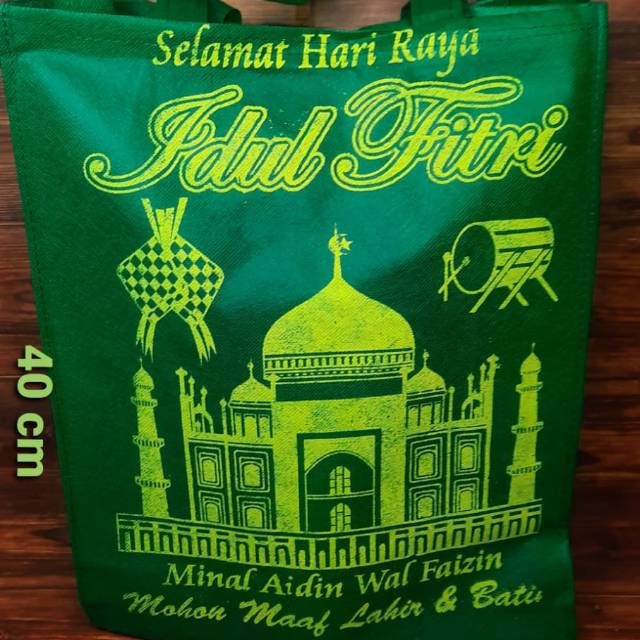 

Tas lebaran tas parcel tas sembako goodiebag tas spunbond tas hari raya ukuran 40 x 30 x 15