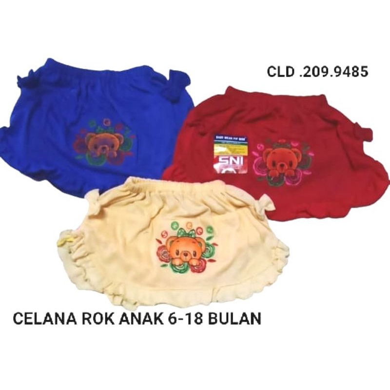 Rok celana Bayi 6-18 bulan ISI 3 Pc / Rok Bayi Perempuan