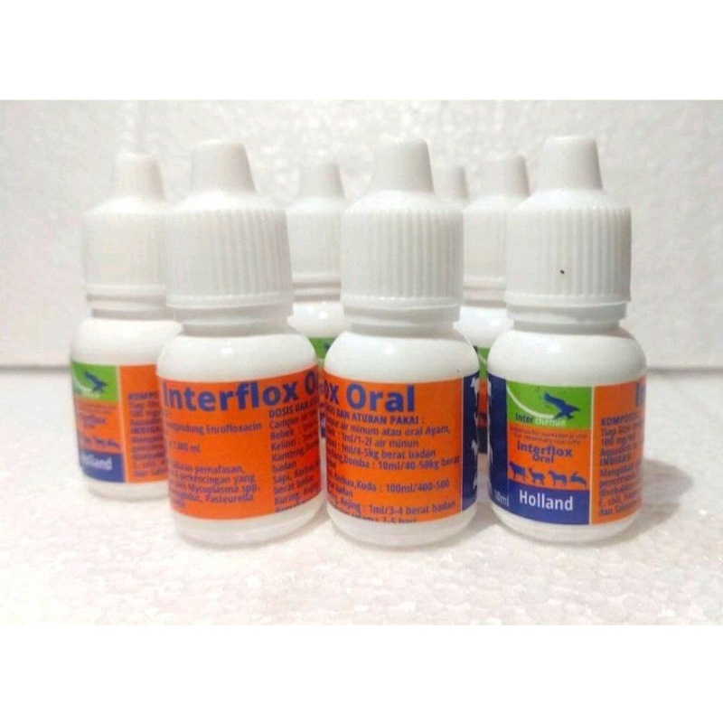 OBAT FLU KELINCI KUCING INTERFLOX ORAL 10 ML GANGGUAN PERNAFASAN PILEK BATUK