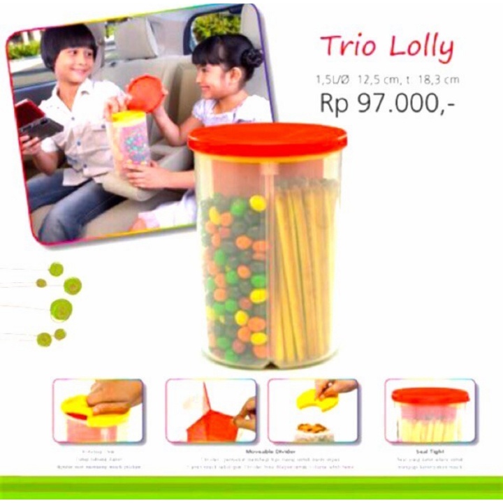 TRIO LOLLY TUPPERWARE / TOPLES TUPPERWARE