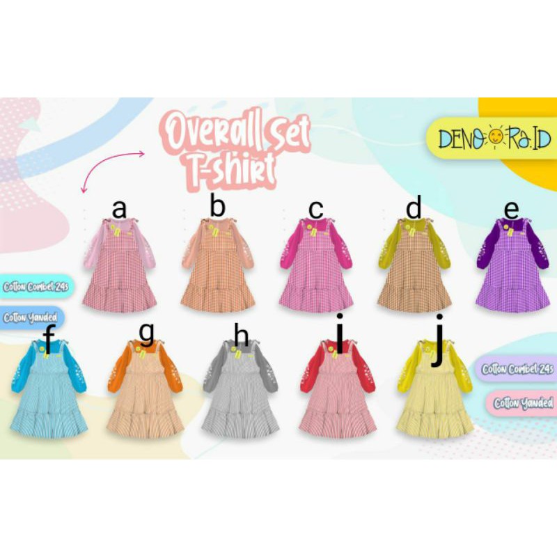 READY OVERALL SET TSHIRT DENDORA ID