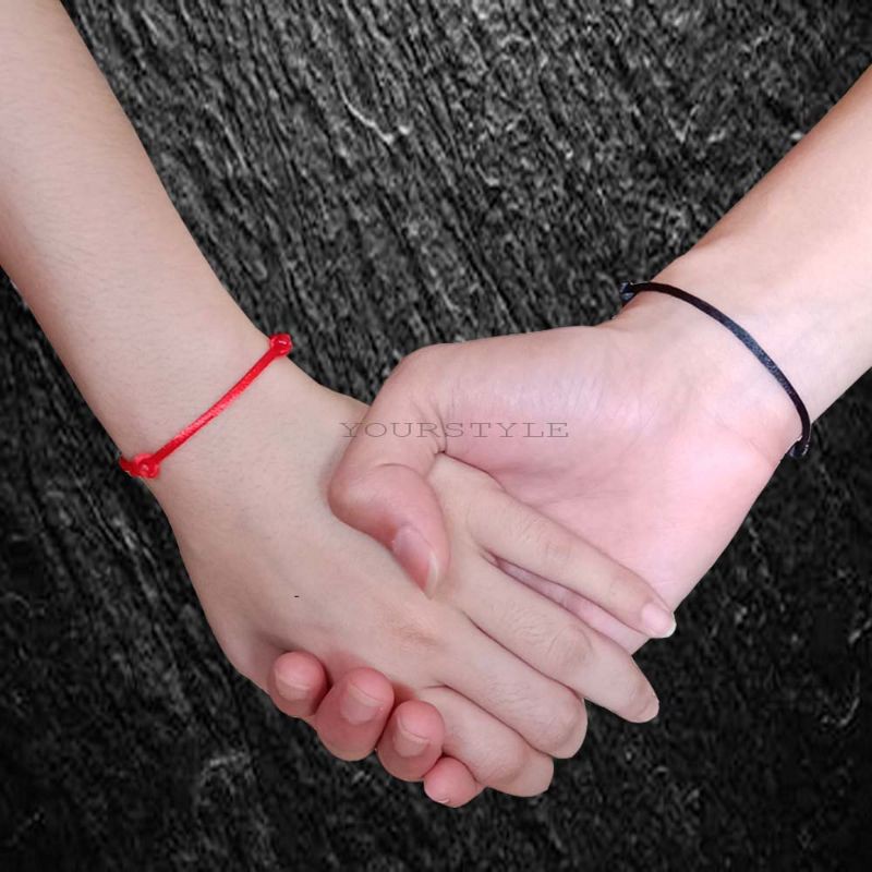 GP-02 Gelang Tali Satin 2mm Polos Simple Knot Couple Persahabatan