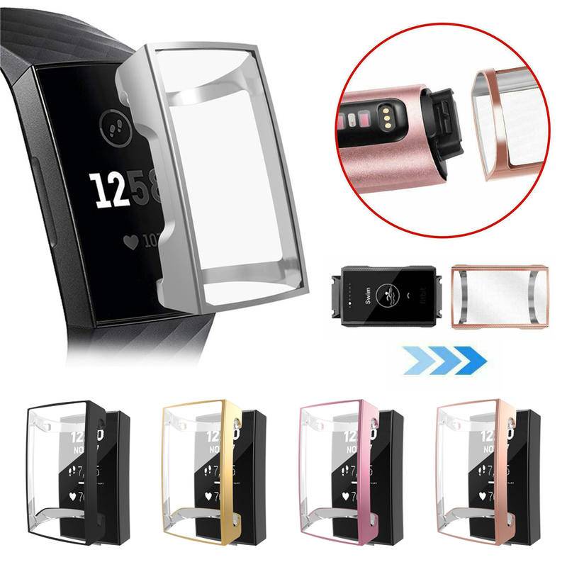 Case Pelindung Layar Smartwatch Bahan Silikon Tpu Untuk Fitbit Charge 5 4 3 5 Charge 4