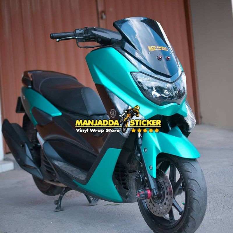 Stiker Skotlet Motor Warna Hijau Tosca Metalic Chrome Doff
