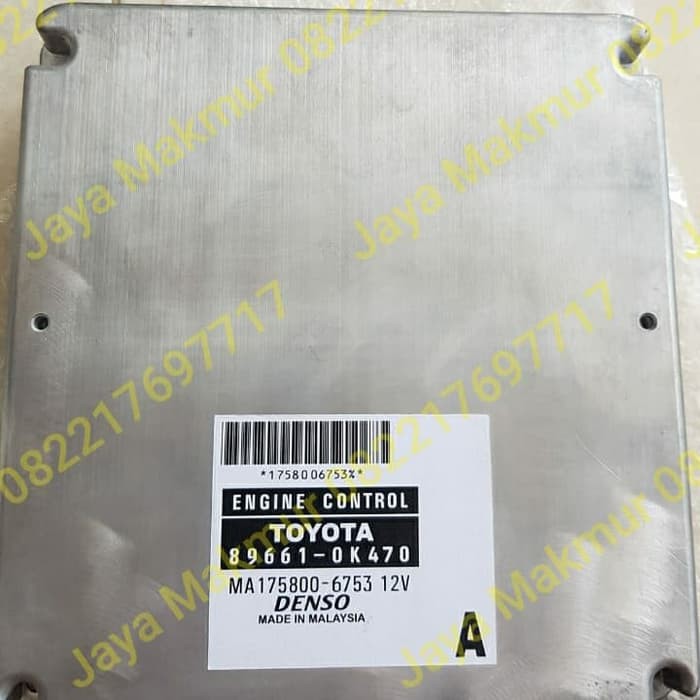 Komputer Computer Ecu Toyota Hilux Dan Innova Diesel 89661-0k470 Ok470