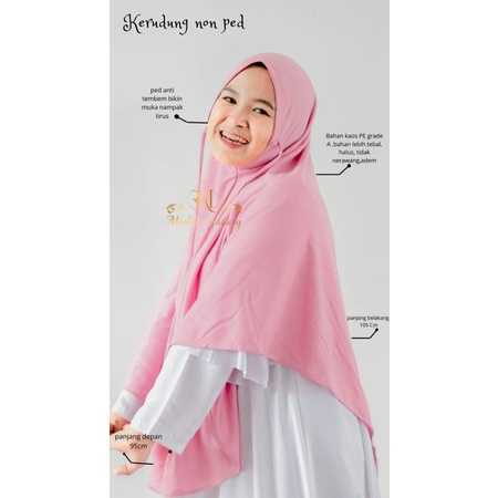 Hijab Instan Kerudung Kaos Non Pad Jumbo Super adem