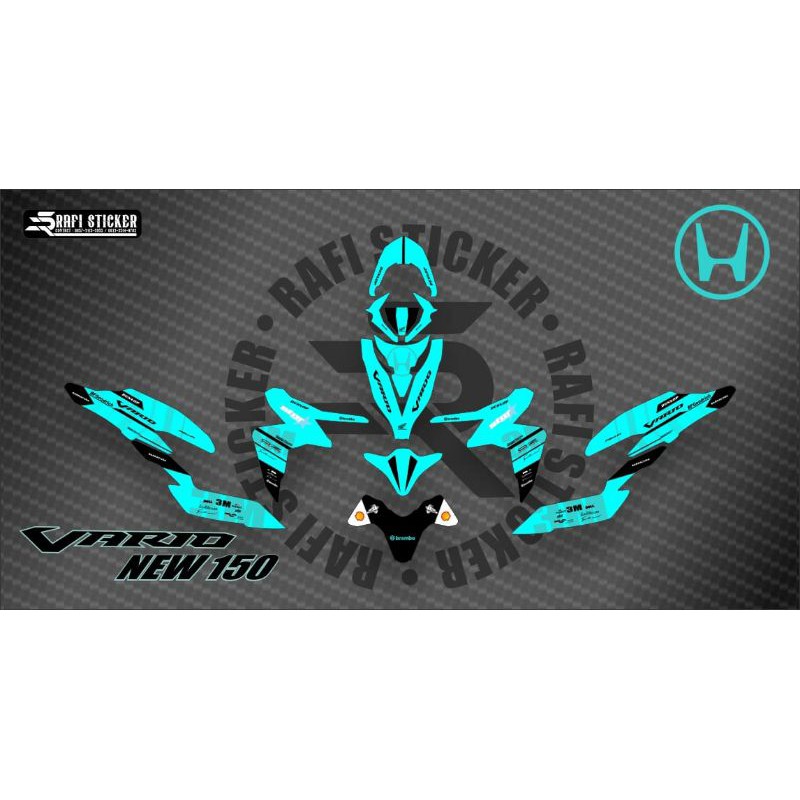 Decal Variasi Honda New Vario 150 / Sticker Decal Vario 150 New Variasi