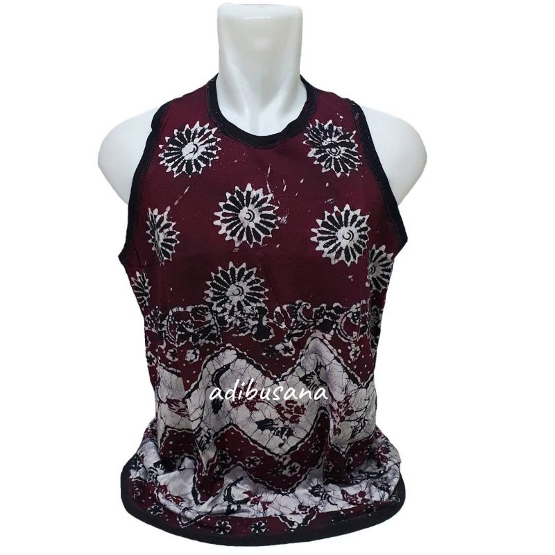 Kaos Singlet Dewasa Batik Tuban