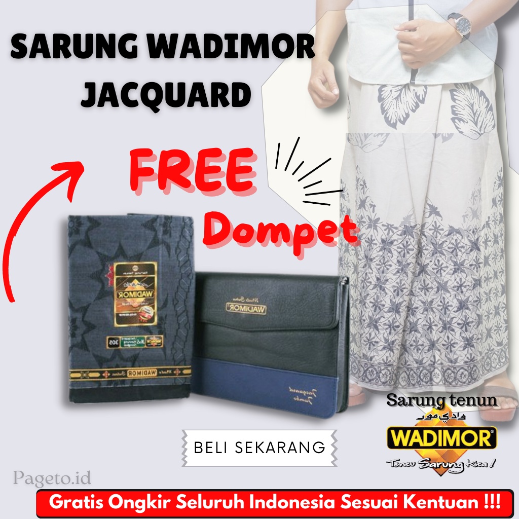 COD SARUNG WADIMOR PRIMER DOMPET JACQGUARD GRATIS ONGKIR SARUNG TENUN PREMIUM WADIMOR RAMADHAN