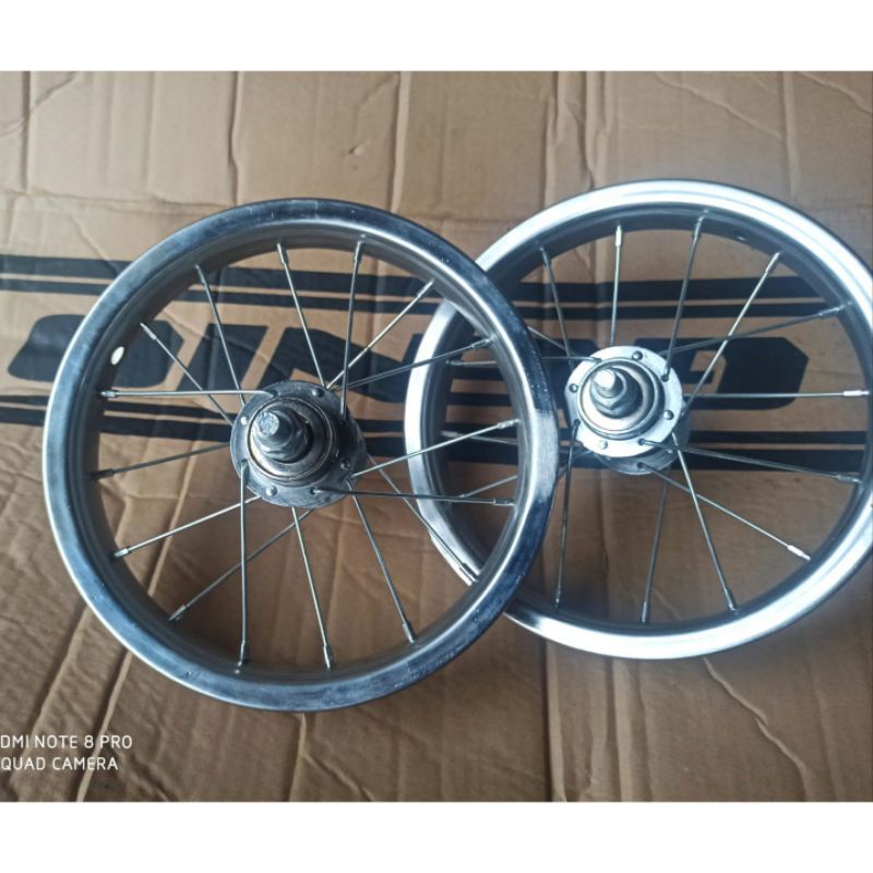 Velg sepeda 12" Besi (depan belakang)