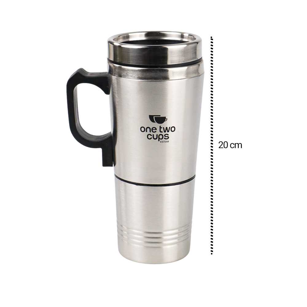 TD-AI04 One Two Cups Gelas Pemanas Mobil Car Heating Cup 12V 350+150ML EST350