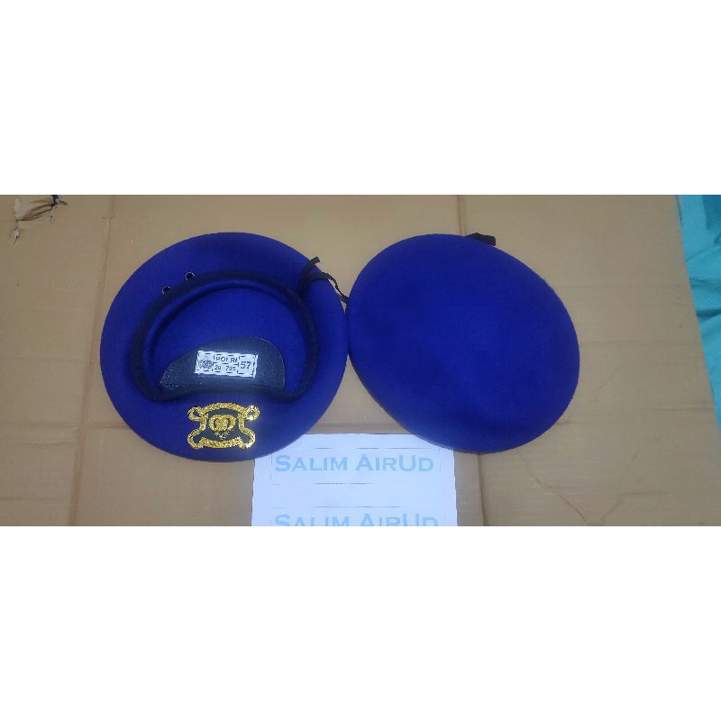 baret polair - baret biru airud