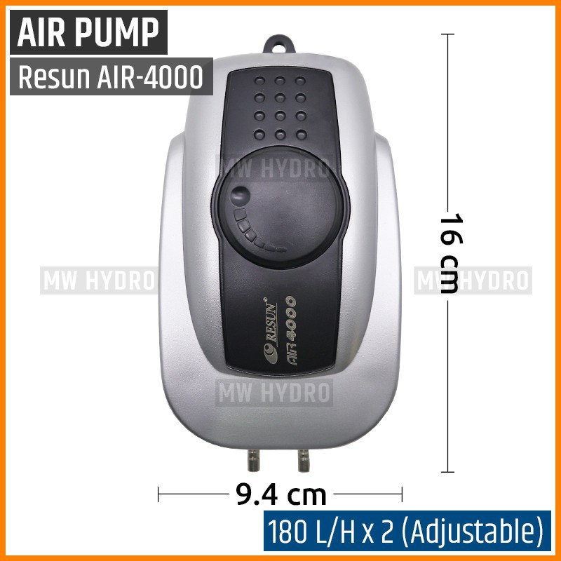 RESUN AIR-4000, Air Pump Low Noise, Aerator / Pompa Udara