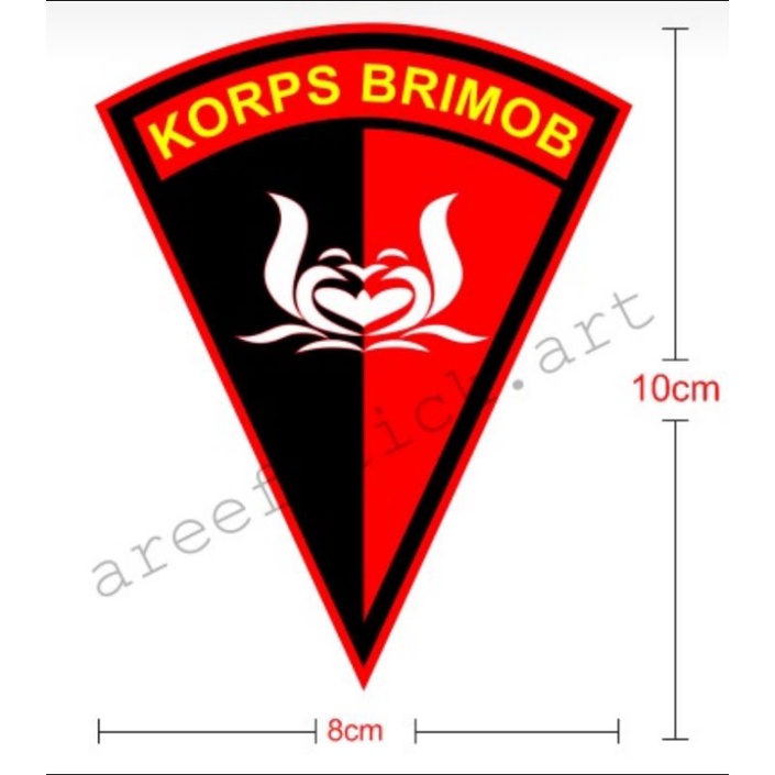 sticker cutting CORPS BRIMOB