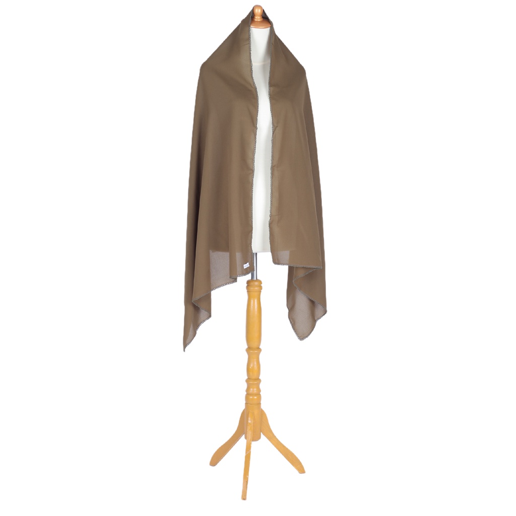 Pashmina Diamond Crochet - Tiara Shawl-Olive