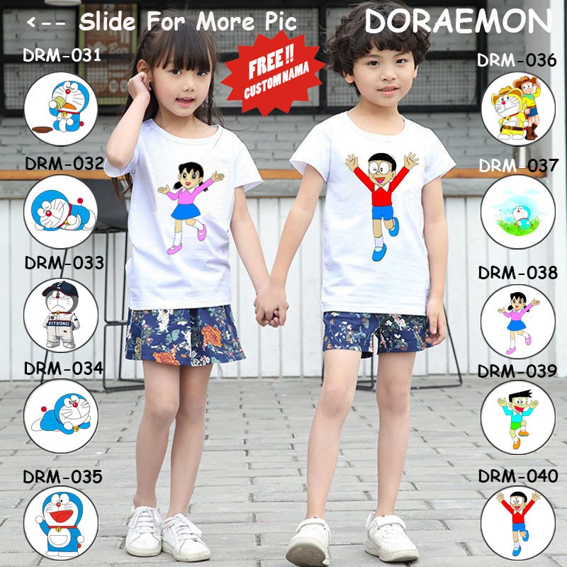 [FREE NAMA!!] Kaos Anak Doraemon