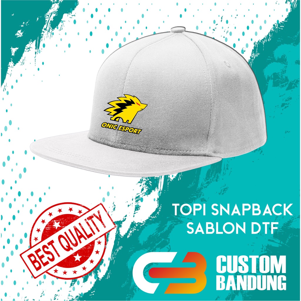 Topi Snapback ONIC ESPORT Pria Wanita Topi Cap Bisa Tulis Nama Bisa COD Original High Premium Quality