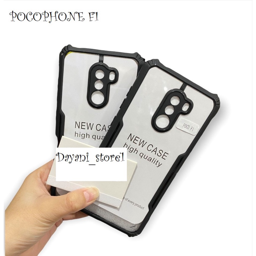 POCOPHONE F1 CASE FUSION SHOCKPROOF BUMPER BAG CLEAR TRANSPARAN-DAYANI_STORE1