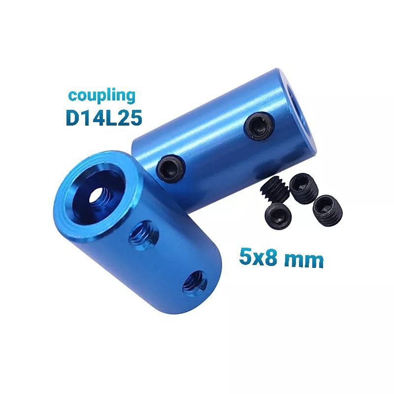 Coupling D14L25 5x8 mm coupling 5 to 8 coupler 5x8mm