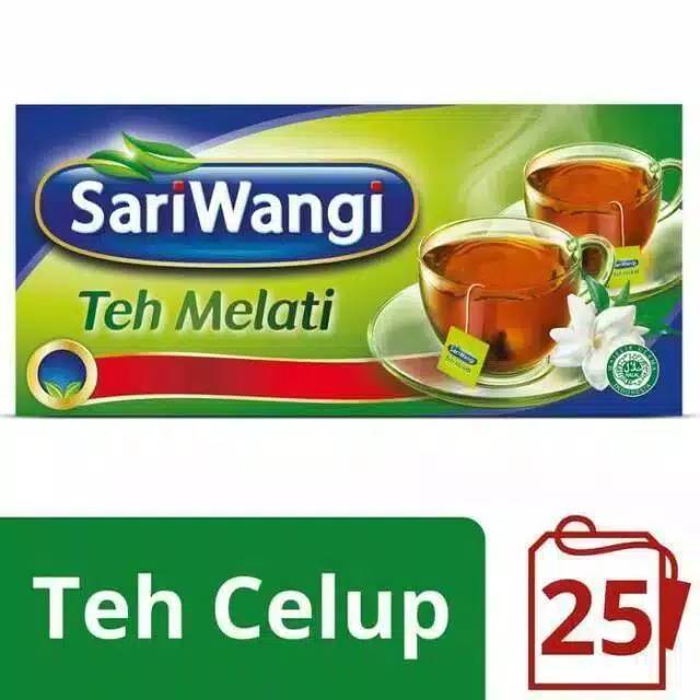 

Sariwangi teh melati isi 25 teh celup