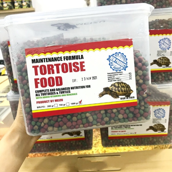 Meizu Tortoise Food 1 kg Makanan Pelet Pellet Kura Darat Torto Turtle