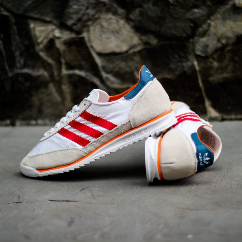 SEPATU ADIDAS SL72 WHITE LIST RED ORANGE