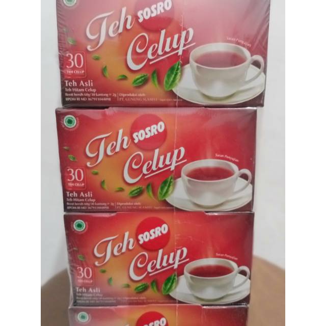 

Teh Sosro celup satuan atau piece