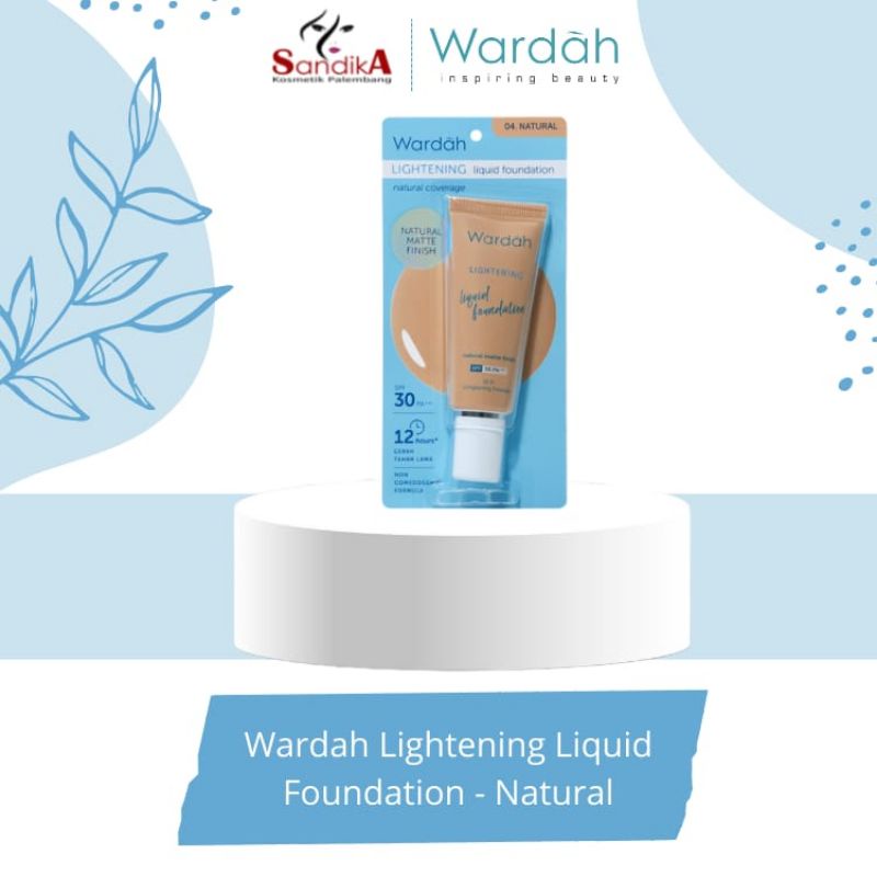 Wardah Lightening Liquid Foundation/Foundation Wardah/Alas Bedak Wardah