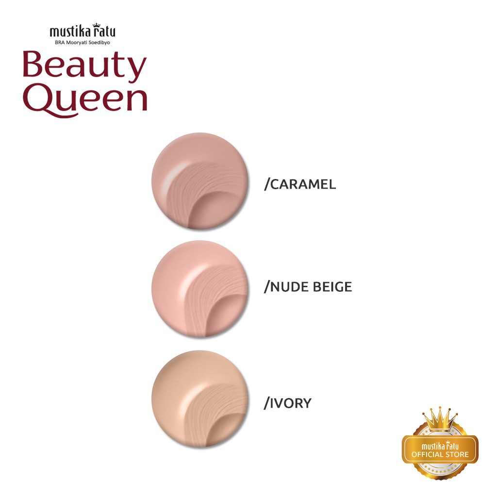 MUSTIKA RATU Beauty Queen High Coverage Foundation Dewy | Matte Finish 35ml