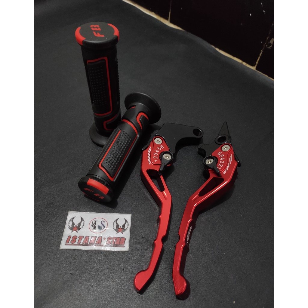 handle rem plus kopling cb 150 r old cb 150 r new megapro cnc merah plus grip terbaru