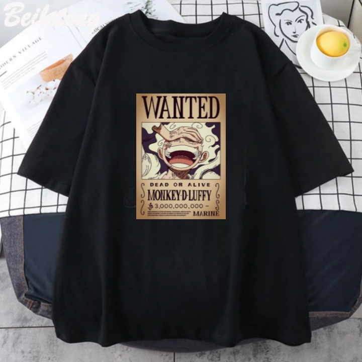 Kaos Dewasa Anime One Piece Wanted Luffy Sun God Nika