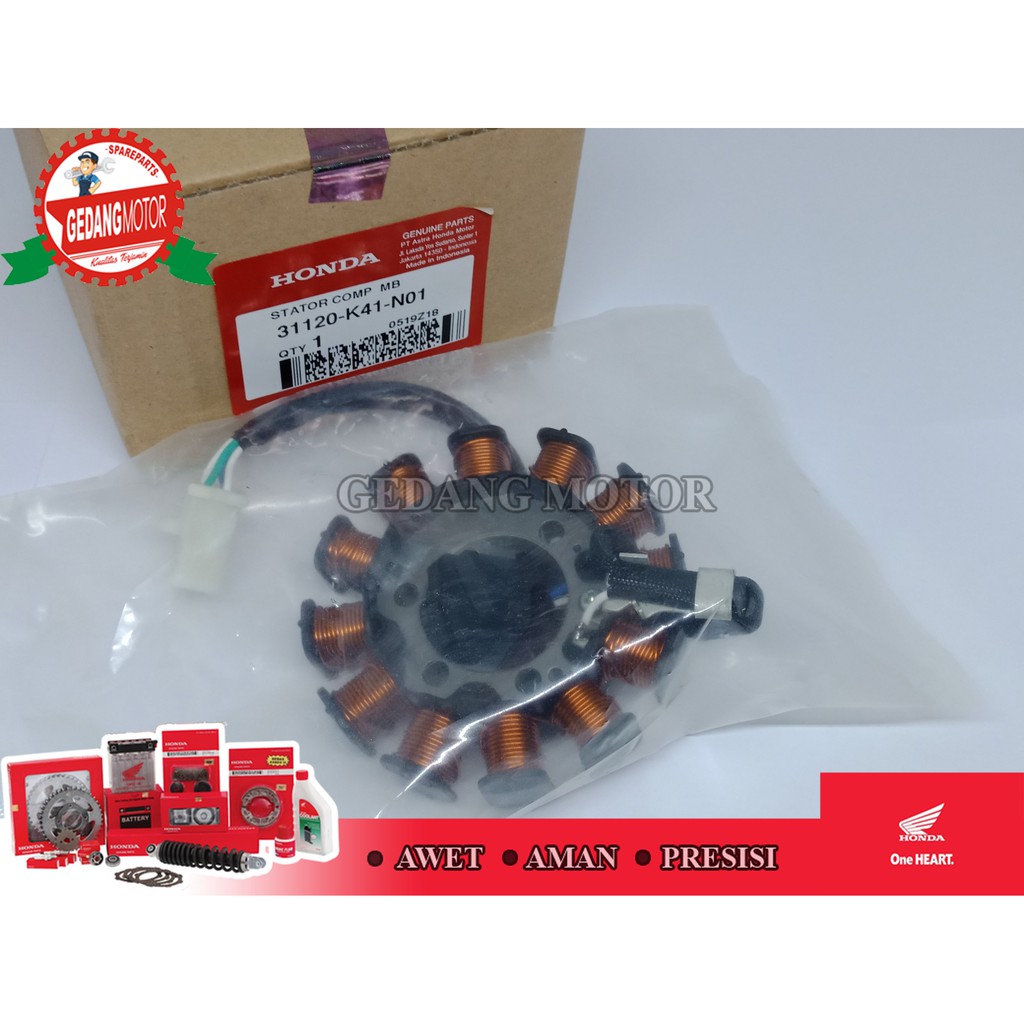 SPULL SPUL ALL NEW SUPRA X 125 FI ORIGINAL HONDA 31120-K41-N01 STATOR