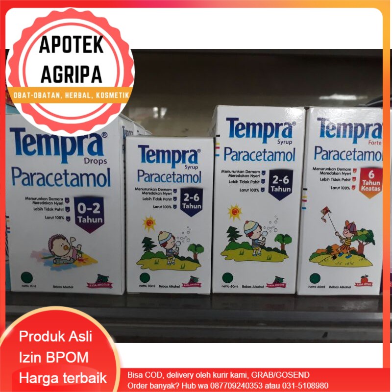 Tempra drop 15ml /tempra syr 30ml/syr 60ml/tempra forte 60ml