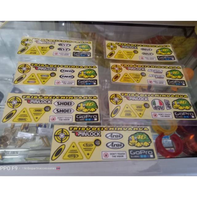 Sticker helm sticker visor helm