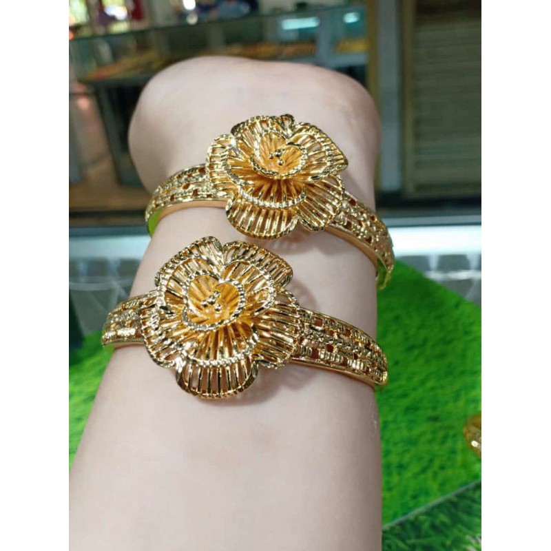 gelang xuping/gelang dubai bunga/gelang mewah lapis emas