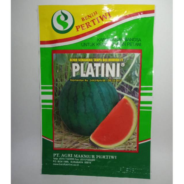 BENIH SEMANGKA NON BIJI PLATINI Hibrida F1