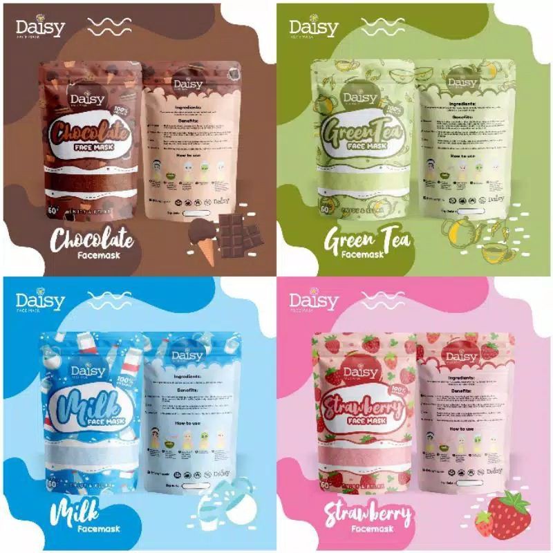 Masker Daisy Organik (Reseller Resmi)