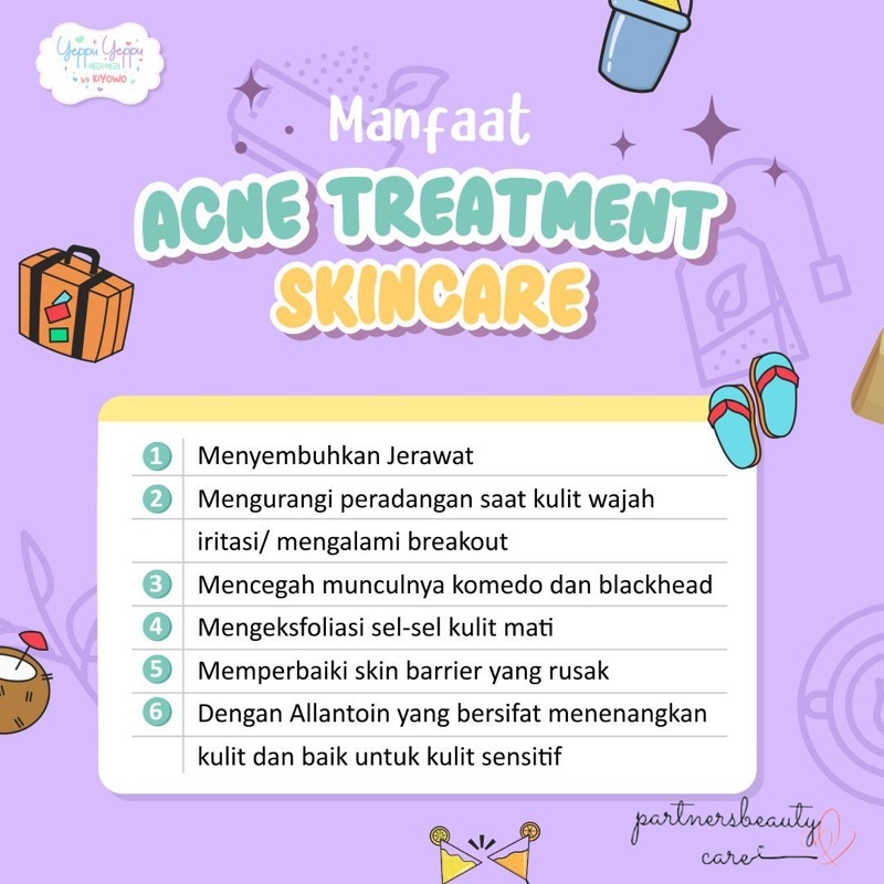 •Beauty• Paket Skincare Yeppu-Yeppu By Kiyowo Travel Size BPOM Halal Paket Skincare Acne Treatment Dan Hello Brightening Perawatan BPOM YeppuYeppu By Kiyowo Yeppu Yeppu By Kiyowo Skincare Travelsize Package-8