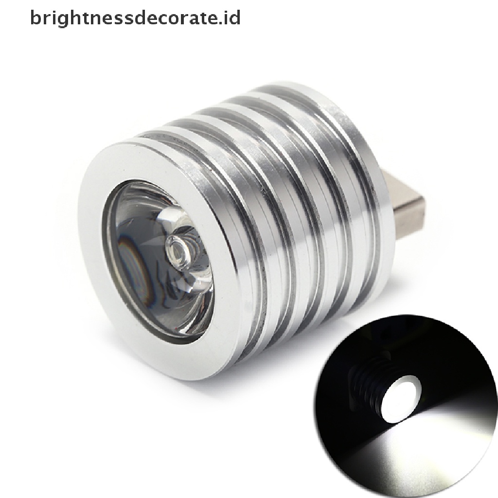 1 Pc Lampu Malam Led Usb 3w Portable Warna Putih