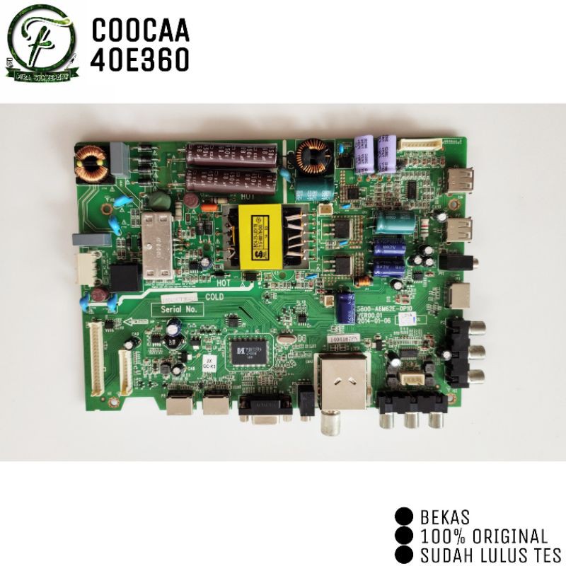 MB MAINBOARD MOTHERBOARD MESIN TV LED COOCAA 40E360