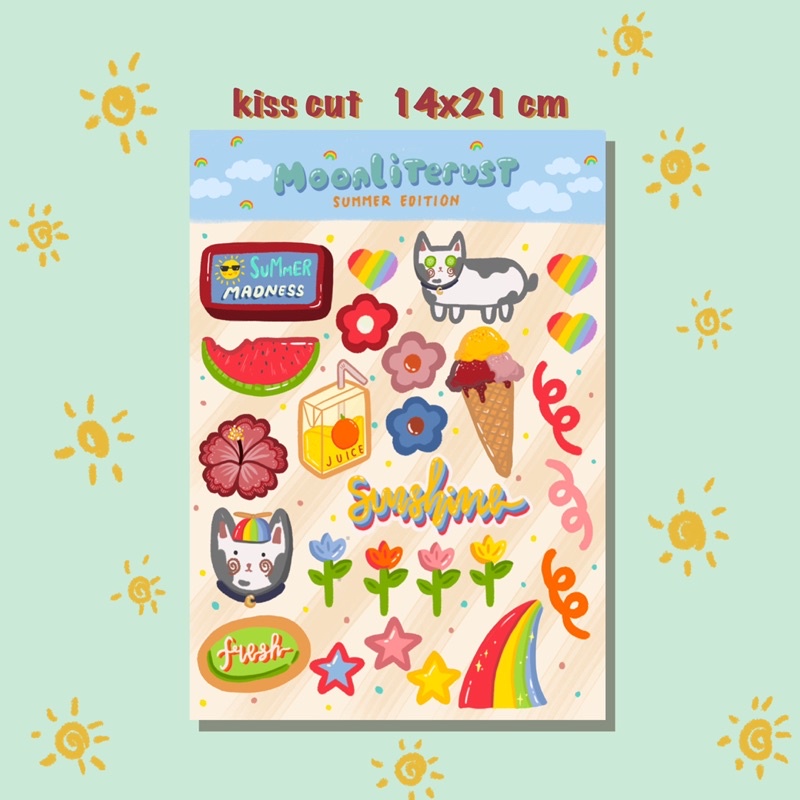 

Sticker A5 kiss cut Summer Edition