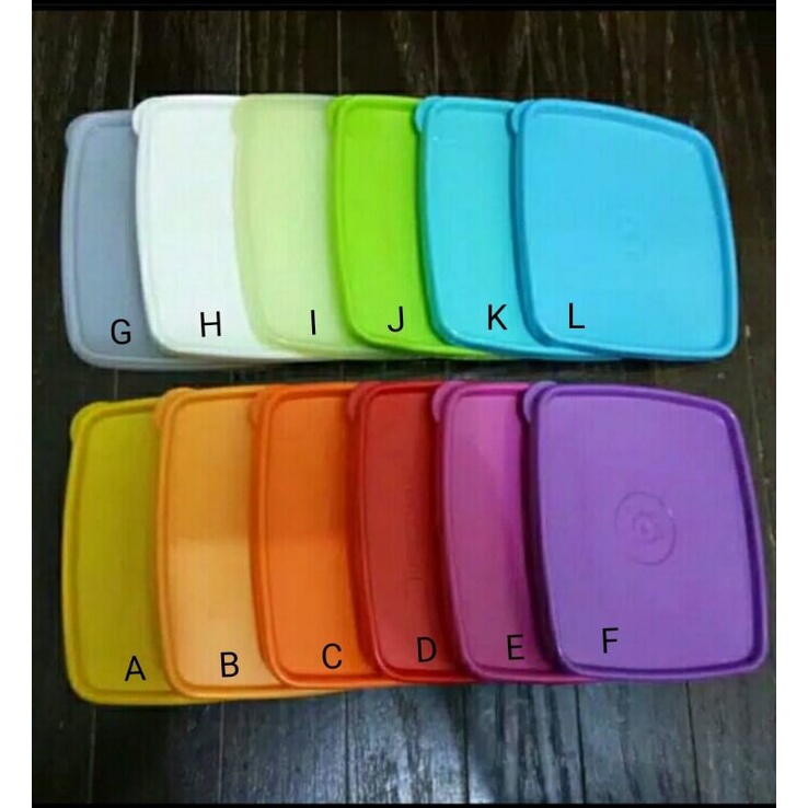 Tutup Tupperware Jadul (Seal Square Round/Rainbow Collection)