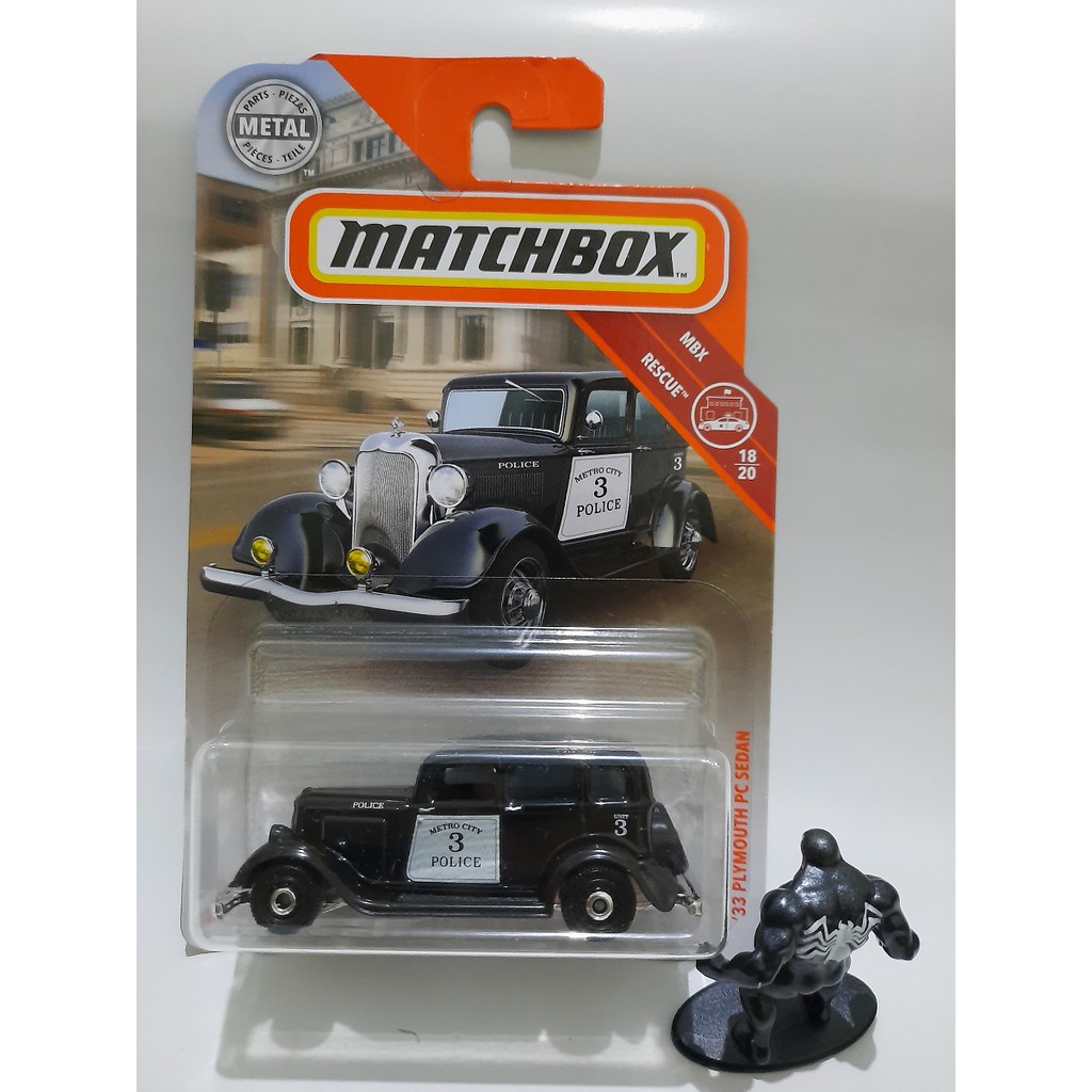Matchbox 33 Plymouth Police Sedan